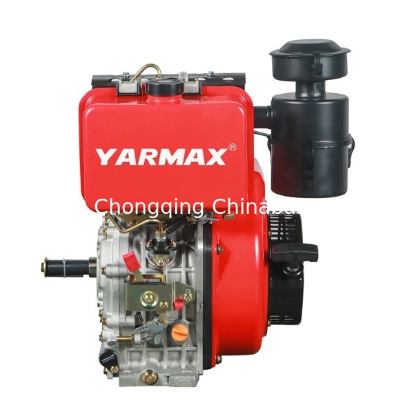 11.8HP 8.1kW محرك ديزل مبرد بالهواء اسطوانة واحدة 4 السكتة الدماغية 195F YARMAX محرك ديزل