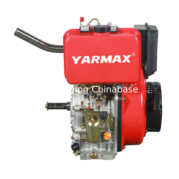 11.8HP 8.1kW محرك ديزل مبرد بالهواء اسطوانة واحدة 4 السكتة الدماغية 195F YARMAX محرك ديزل