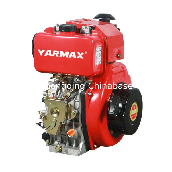 11.8HP 8.1kW محرك ديزل مبرد بالهواء اسطوانة واحدة 4 السكتة الدماغية 195F YARMAX محرك ديزل
