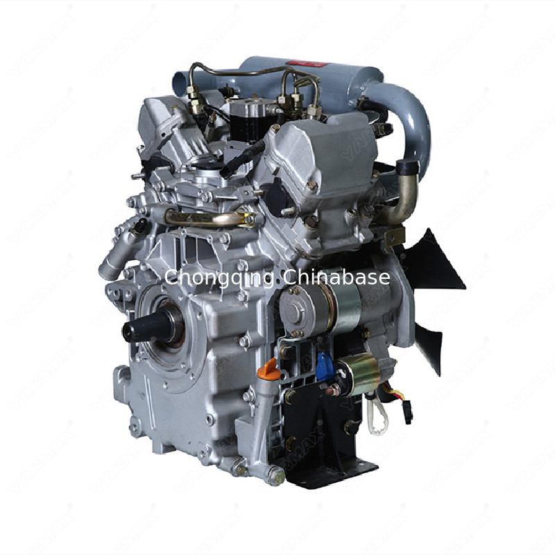 محرك ديزل مبرد بالماء منخفض الضوضاء 2V80 17.6HP 13.0kW V Twin 4 Stroke