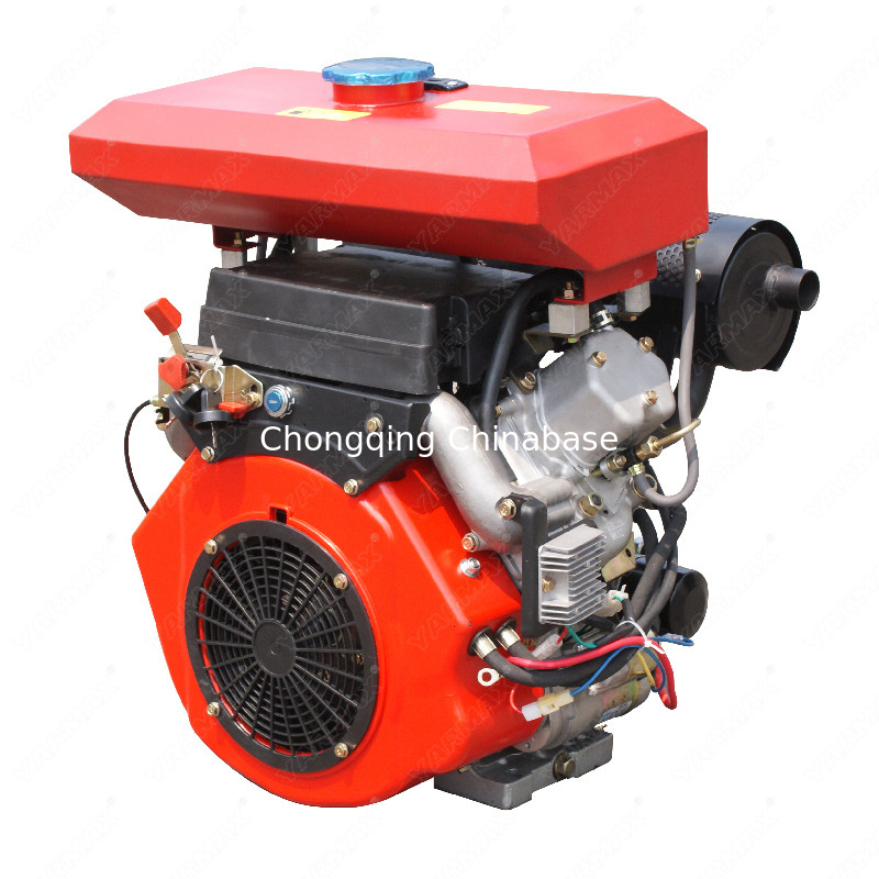 2V88 19HP تبريد الهواء محرك الديزل كاما 14kW اثنين من اسطوانة V التوأم 4 السكتة الدماغية منخفضة الضوضاء
