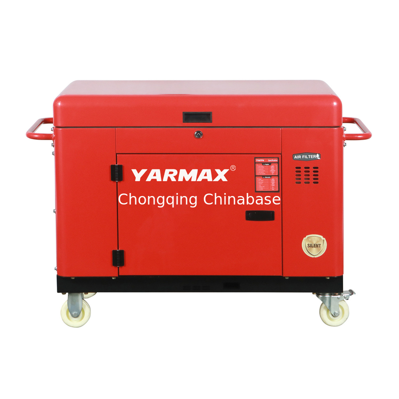 YM13800T مولد ديزل صامت محمول 9.6KW 10.4KW 1105FE أسطوانة واحدة