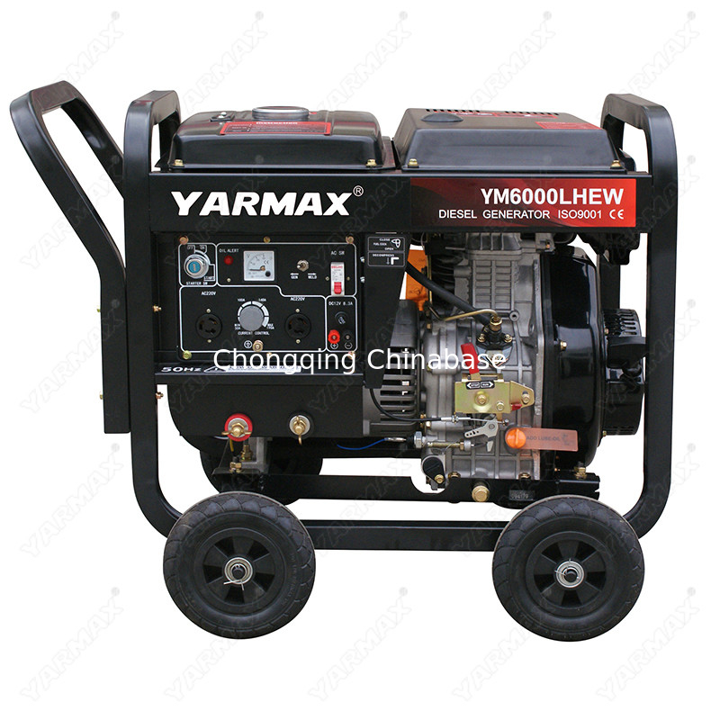 220 فولت ديزل اسطوانة واحدة مولد لحام YM6700 4.5KW 20.4A 25-30V