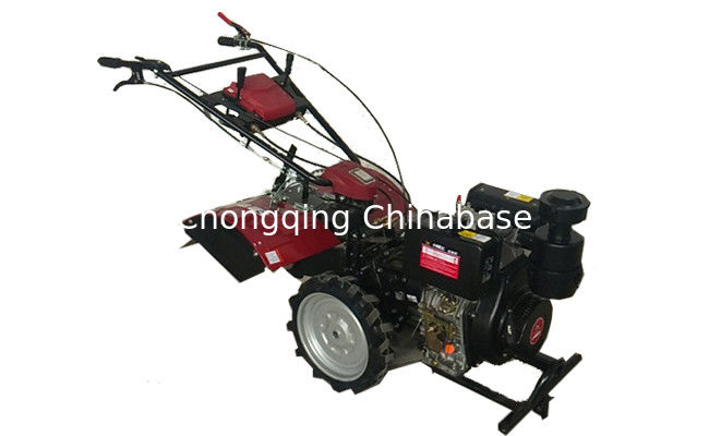 لوحة الاحتكاك 270mm Mini Tiller Cultivator 186F Diesel 6.3KW Mini Weeder Tiller